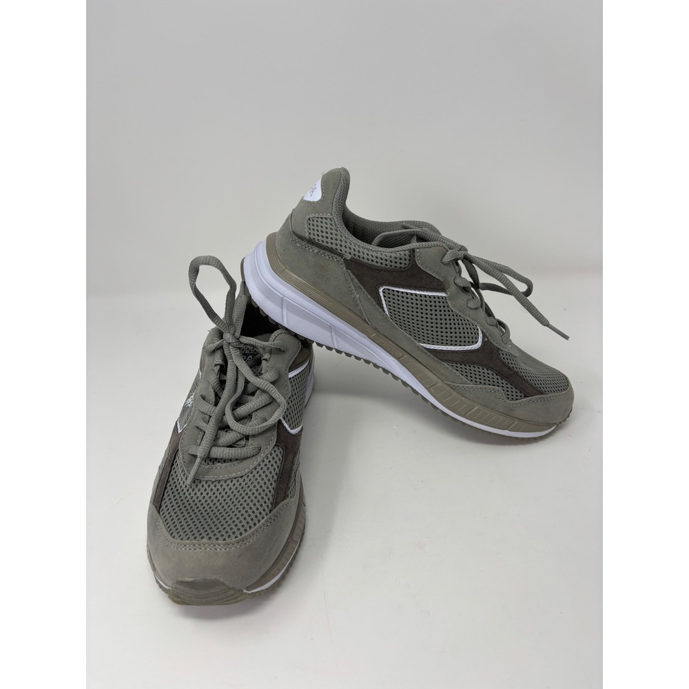 US Polo Assn Womens Lula-M Grey Mesh Lace Up Sneakers NW12332 Size 9.5